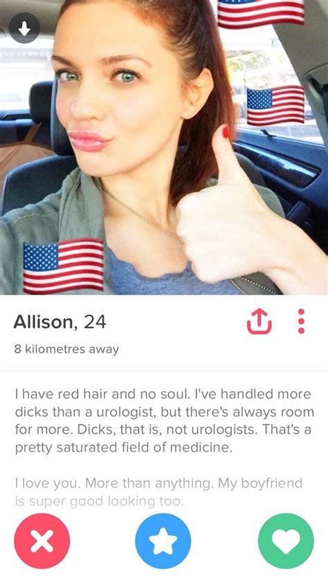 this hot redhead has a quality tinder bio that s all about her love of dick barstool sports
