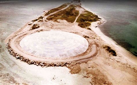 On A Pacific Island A Nuclear Dome Left Behind By The Us Begins To