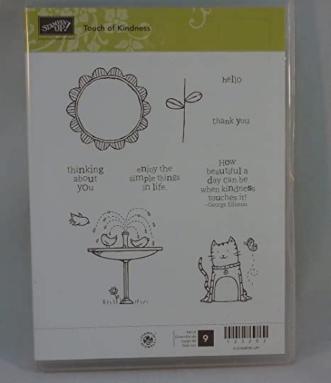 Amazon Com Stampin Up Touch Of Kindness Set Of Decorative Rubber Stamps Retired