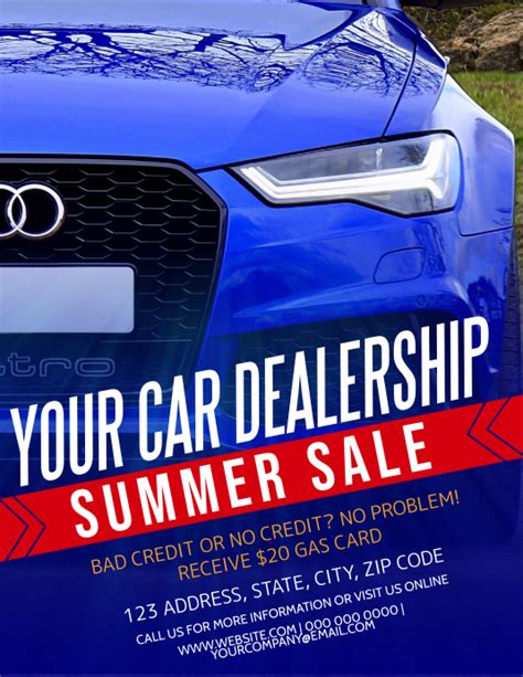 Copy Of Car Dealership Company Flyer Template Postermywall