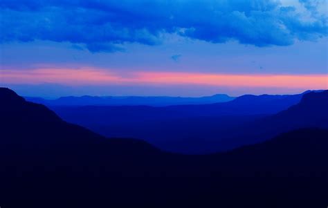 Blue Mountains Sunset By Natureshues Redbubble