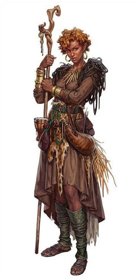 Female Half Elf Druid Or Shaman Pathfinder Pfrpg Dnd Dandd 35 5th Ed