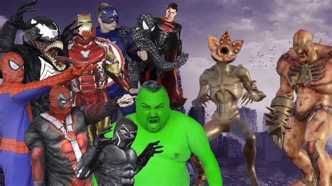 Superheroes Vs Mutant Zombies Youtube