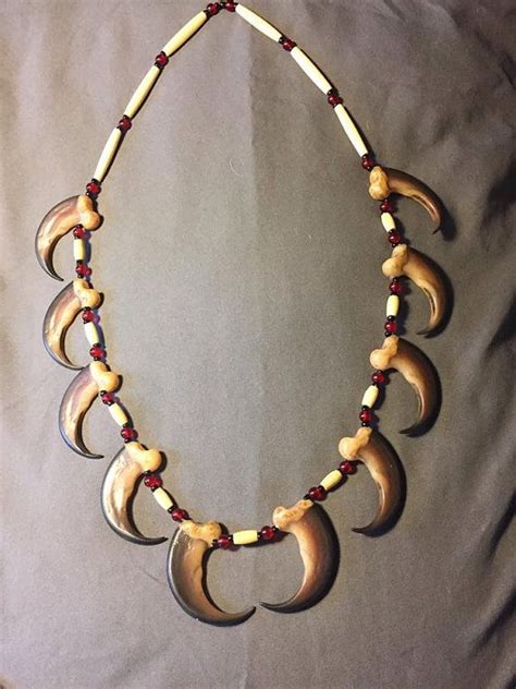 Buy Black Bear Claw Necklace Native American Made With Resin Claw