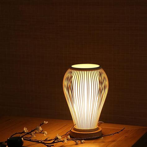 Arturest Bamboo Desk Lamp Home Decoration Light Housemarming Etsy