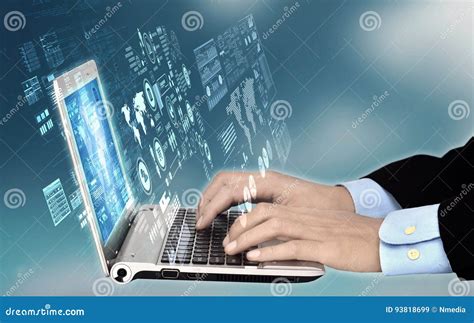 Internet Technology Access Stock Image Image Of Server 93818699