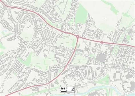 Rotherham S61 1 Map Available As Framed Prints Photos Wall Art And