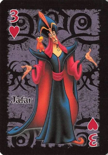 Disney Vile Villains Jafar From Aladdin Single Swap Playing Card 1