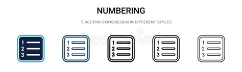 Vector Numbering Icons Stock Vector Illustration Of Element 41997182