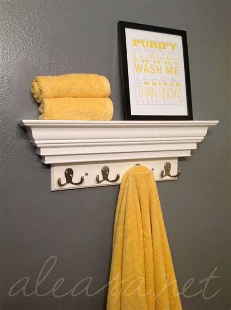 Try creating easy diy room decor with washi tape. 32 of The Most Genius DIY Projects to Keep Bath Towels ...