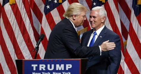 Where Are The Hugs Trump Pence Didnt Seem Much Like Past Vp Announcements