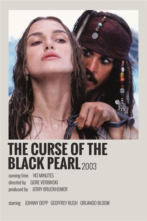 alternative minimalist movie show polaroid poster the curse of the black pearl movie posters