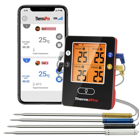 Thermopro Tp25w Bluetooth Meat Thermometer With 650ft Wireless Range 4