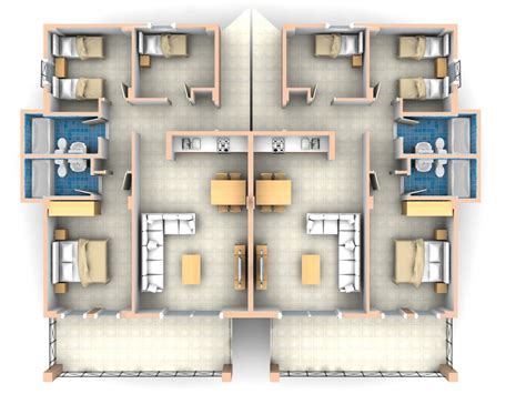 Bonus room that can be used as a home theater, game room, gym, etc. 27 Genius 3 Bedroom Plan Layout - House Plans