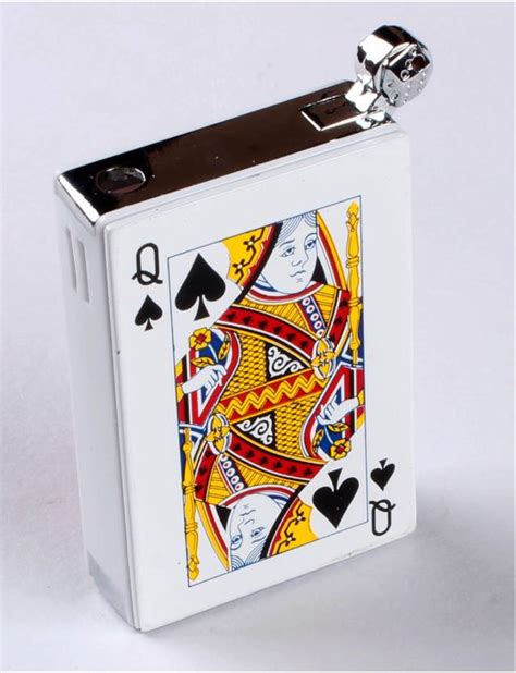 Asraw Refillable Queen Of Spade Electric Shock Prank Playing Card