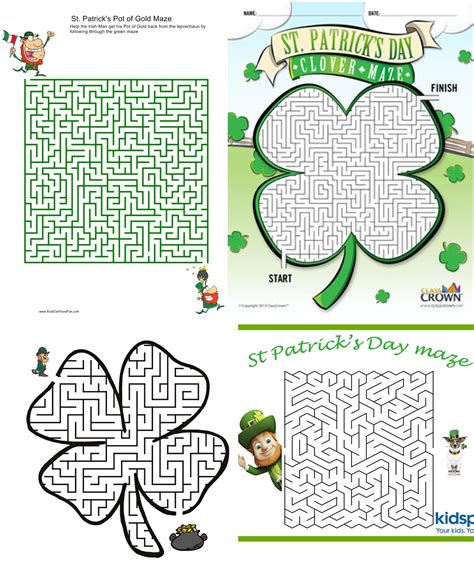 Free Printable St Patricks Day Games