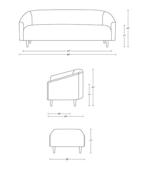 Tegan Custom Sofa Drawing Furniture Sofa Design