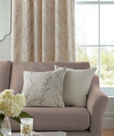 Laura Ashley Pussy Willow Embroidered Fabric The Home Of Interiors