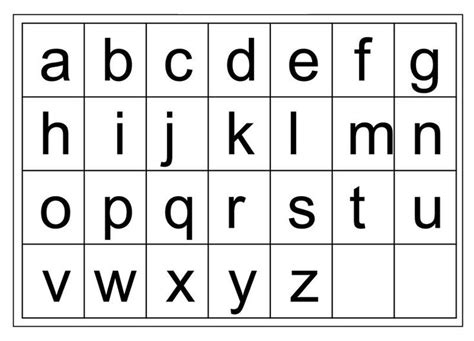 Small Alphabet Letters Printable Small Alphabets Small Alphabet Abc