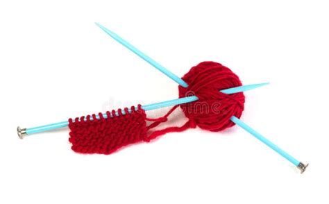 Yarn And Needles And Knitting Stock Image Image Of Needles Garter