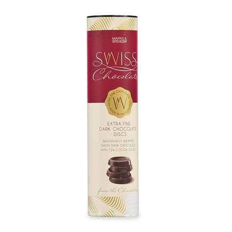 Mands Swiss Extra Fine Dark Chocolate Discs 115 G Za