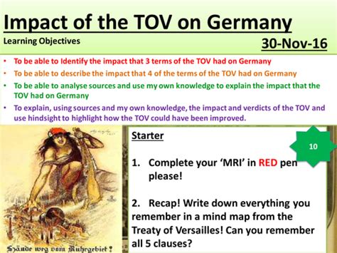 Impact Of The Treaty Of Versailles Teaching Resources