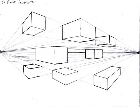 2 Point Perspective Cubes By Pockyshark On Deviantart