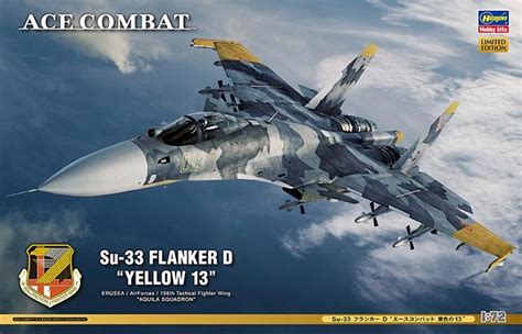 Giant mechs with plasma sabers. Hasegawa 1/72 Su-33 FLANKER D "YELLOW 13" ACE COMBAT (SP312) English Color Guide & Paint ...