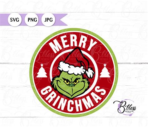 Merry Grinchmas SVG / Grinchmas / Starbucks Inspired / | Etsy