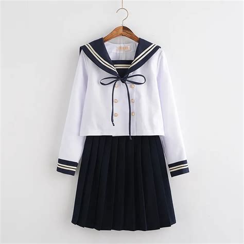 Chorus Performance School Uniform Dress Long Sleeve Shirt Pleated Skirt