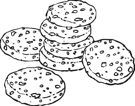 Black And White Cookie Illustrations Royalty Free Vector Graphics