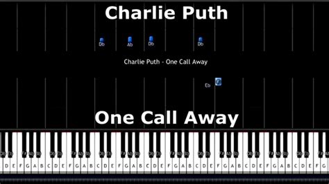 Atlantic.lnk.to/voicenotesid charlie puth's debut album nine track mind is available now! Charlie Puth - One Call Away Piano Tutorial - YouTube