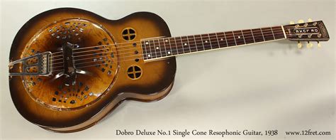 1938 Dobro Deluxe No.1 Single Cone Resophonic Guitar | www.12fret.com