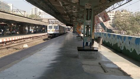 Nzm Mumbai Csmt Rajdhani Express Smoothly Curves And Sprints Through