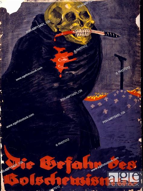 Die Gefahr Des Bolschewismus World War I German Poster Shows A