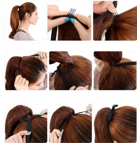 Want to wear a really high ponytail with the halo? US ** Clip In Claw Ponytail Pony Tail Hairpiece hair ...