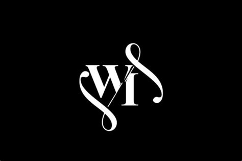 Wi Monogram Logo Design V6 Graphic By Greenlines Studios · Creative Fabrica