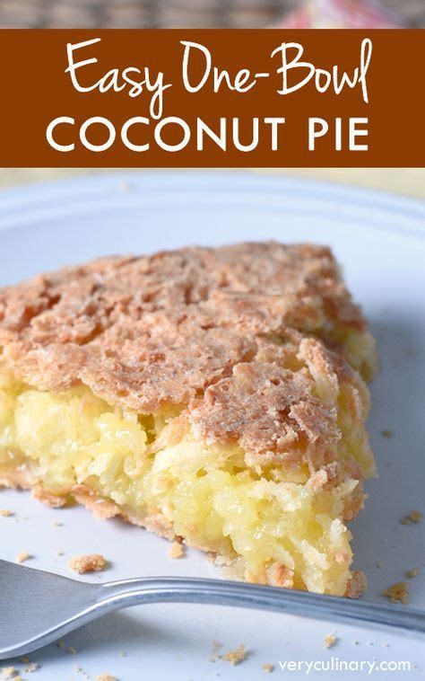 Bake pie in preheated 375f oven 30 to 35 minutes or until sharp knife inserted halfway between center and edge of pie comes out clean. Easy Coconut Pie | Recipe | French coconut pie, Coconut ...
