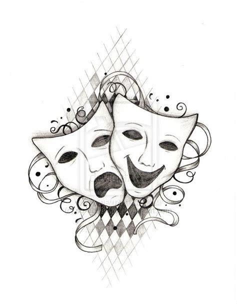 Image Result For Theatre Masks Comedy Tragedy Tattoo Theater Mask