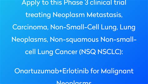 Onartuzumaberlotinib For Malignant Neoplasms Clinical Trial 2023 Power