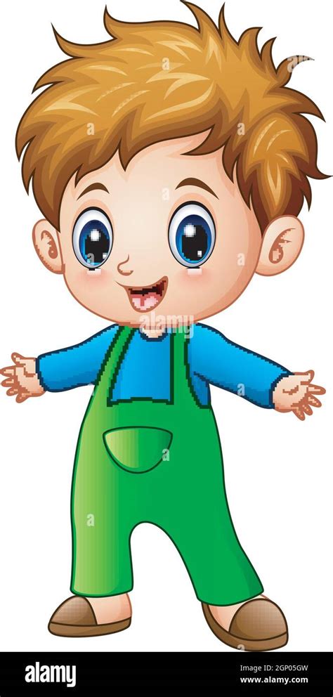 Cute Little Boy Cartoon Stock Vector Image And Art Alamy