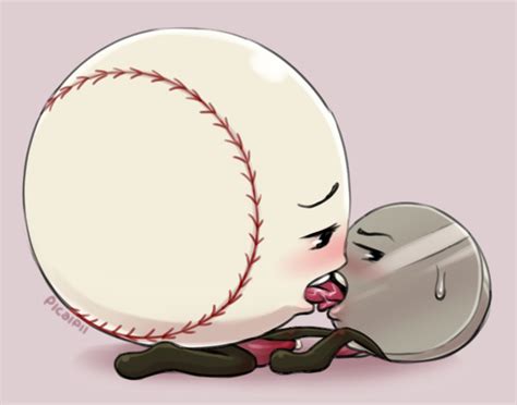 Rule 34 Baseball Ii Blush Erection Gay Inanimate Insanity Kissing Metal Nickel Ii Object