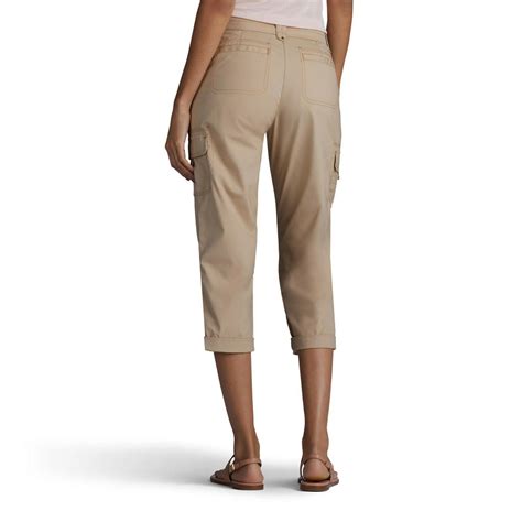 Lee Womens Relaxed Fit Cargo Capri Pants Size