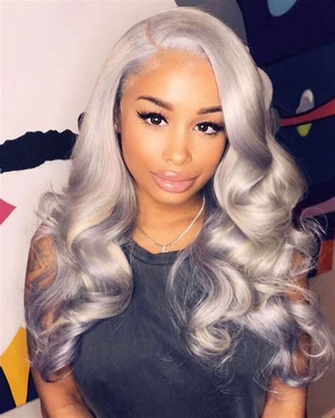 24 Inch Gray Wigs For African American Women The Same As The Hairstyle