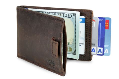 Serman Brands Travel Wallet Rfid Blocking Bifold Slim Genuine Leather