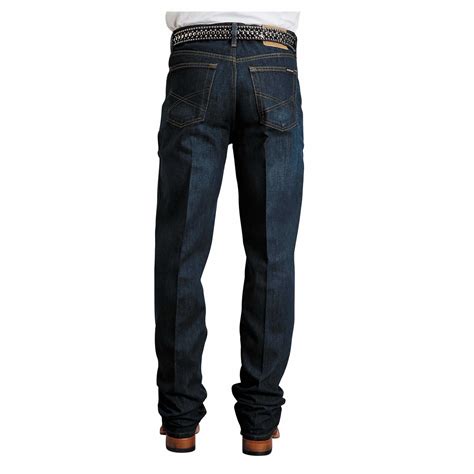 Pungo Ridge Stetson Mens 1520 Standard Straight Leg Jeans Dark