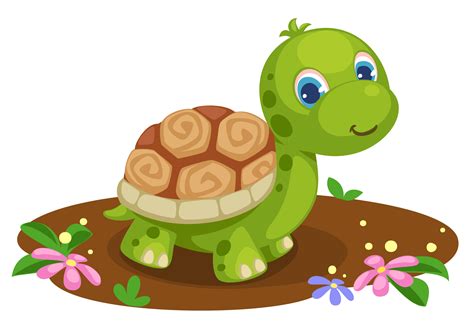 Cute Tortoise Cartoon 618837 Vector Art At Vecteezy
