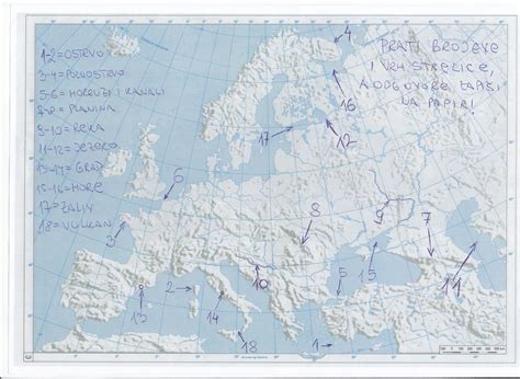Geografska Karta Evrope Sa Drzavama Karta Evrope Karta Mapa Evropa