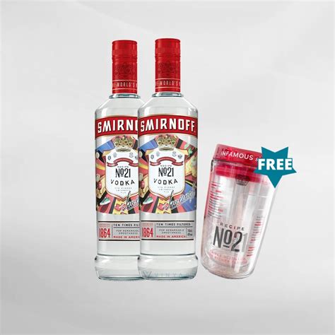 Jual Paket 2 Botol Smirnoff Vodka 700 Ml Free Tumblr Original And Resmi