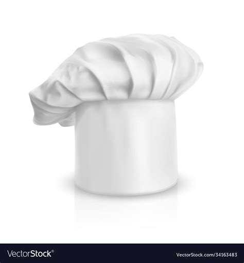 White Hat For Chef Mockup For Branding Royalty Free Vector